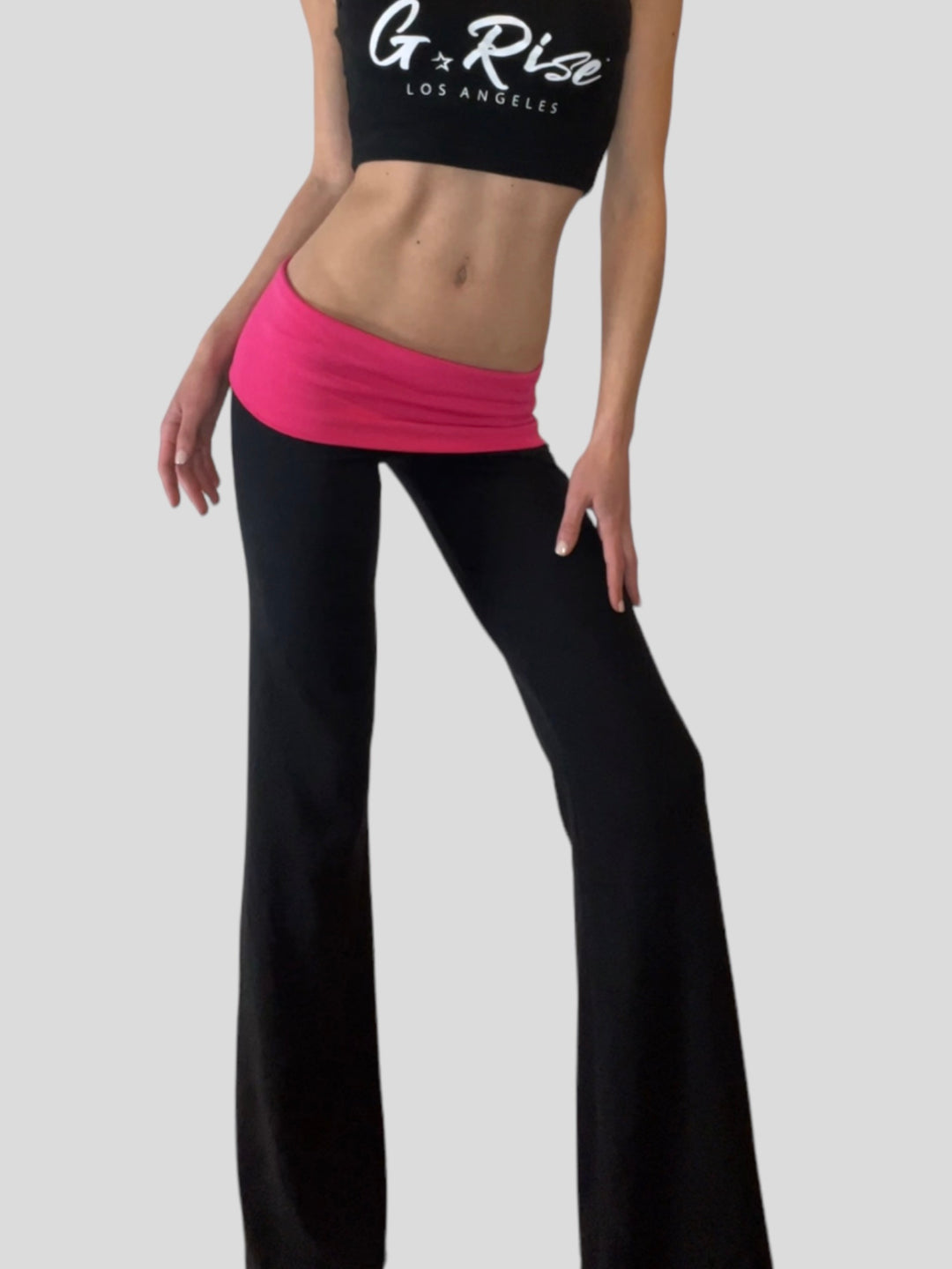 G Rise Low Rise Yoga Pants - blank hot pink – G Rise Los Angeles